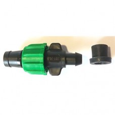 Старт-коннектор (15 мм) для капельной ленты 16 мм с резиновым уплотнителем